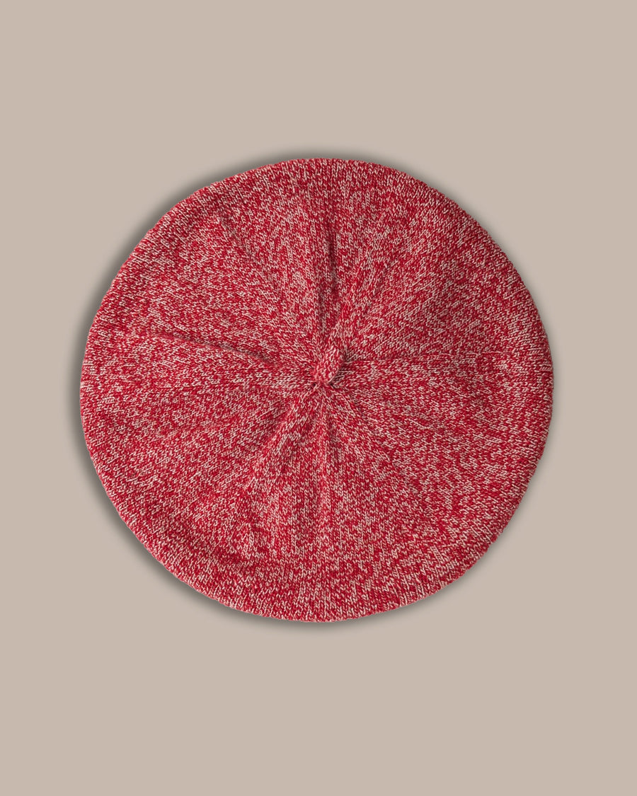 Womens Wool Beret | Cherry Marl