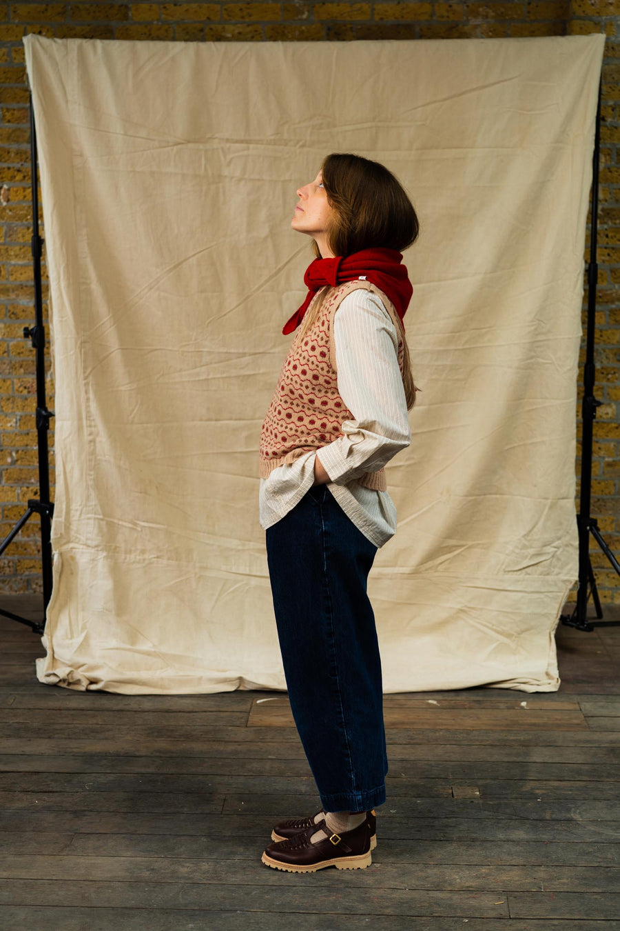 Fair Isle Vest | Cashew