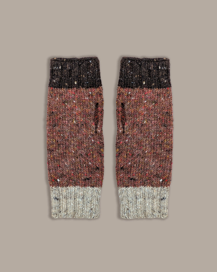 Donegal Wrist Warmers | Ruby Dusk