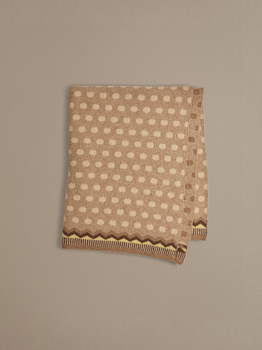 Polka Dot Baby Blanket | Natural