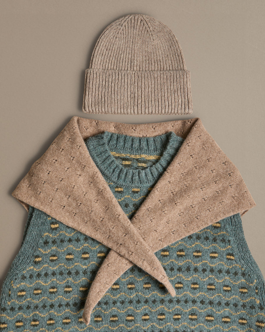 Fair Isle Vest | Aegean Teal