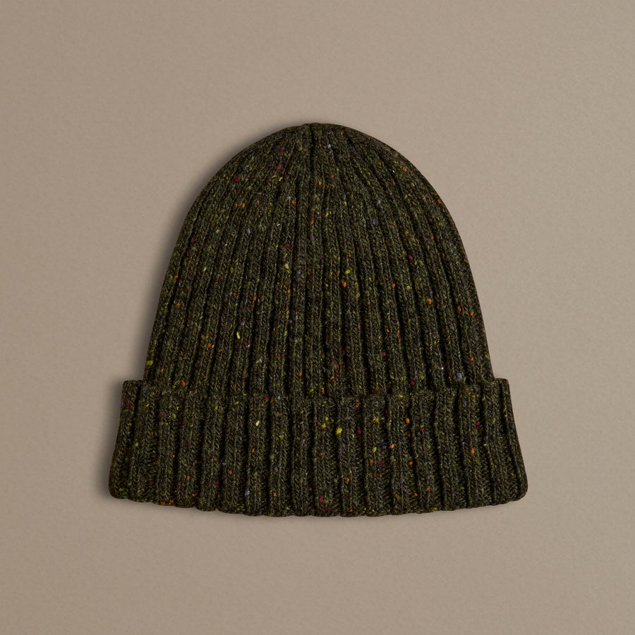 Unisex Donegal Beanie | Dark Green