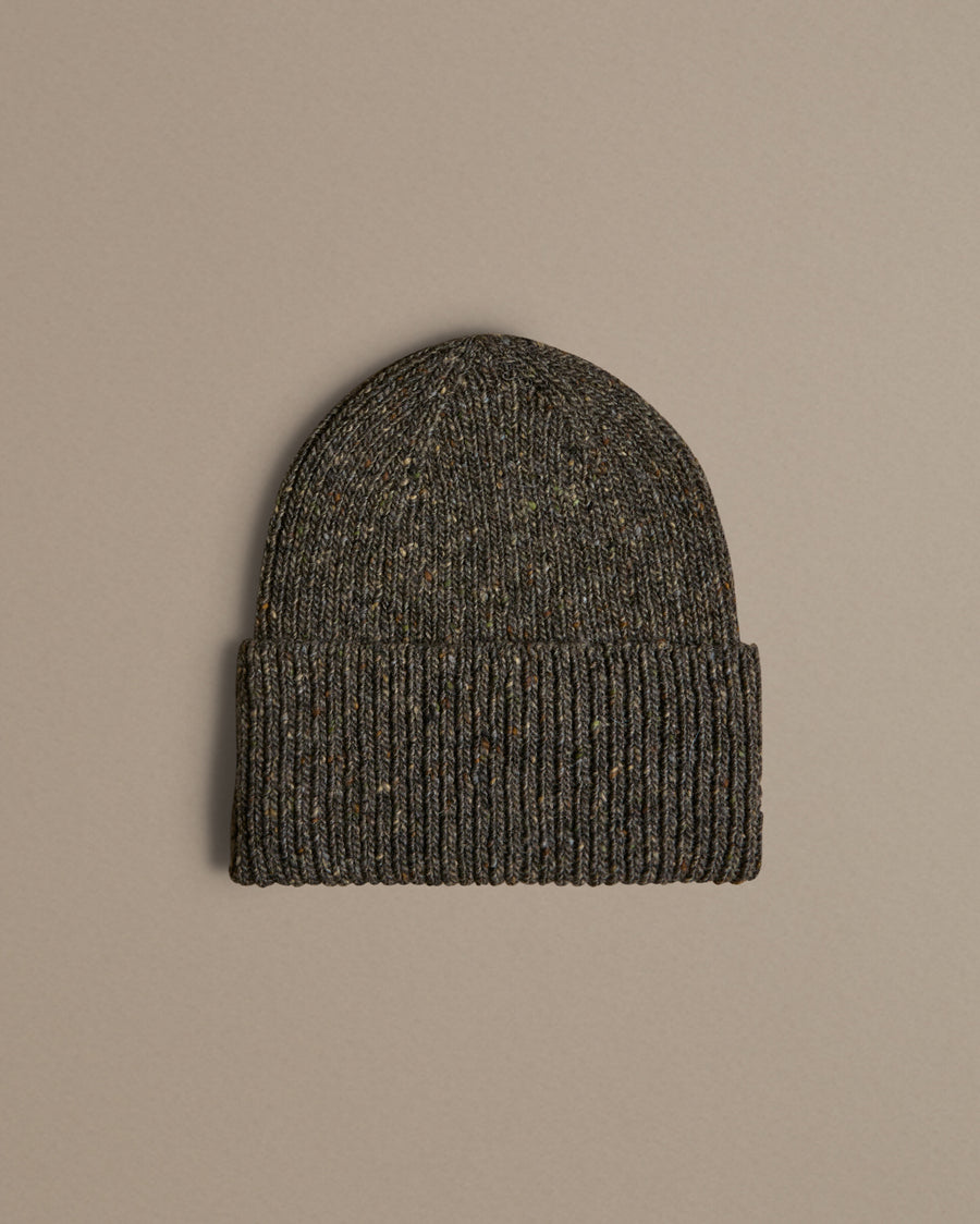 Unisex Donegal Beanie | Grey Fleck