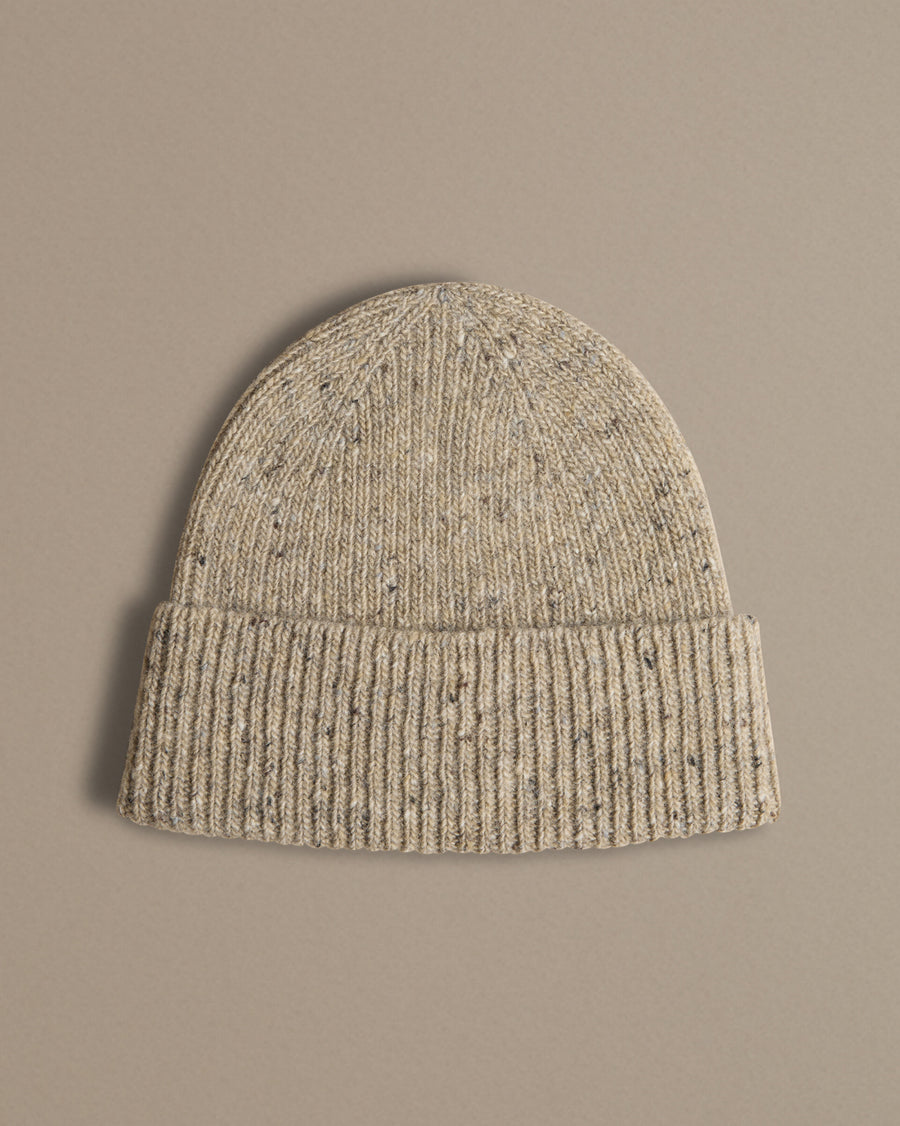Unisex Donegal Beanie | Oatmeal