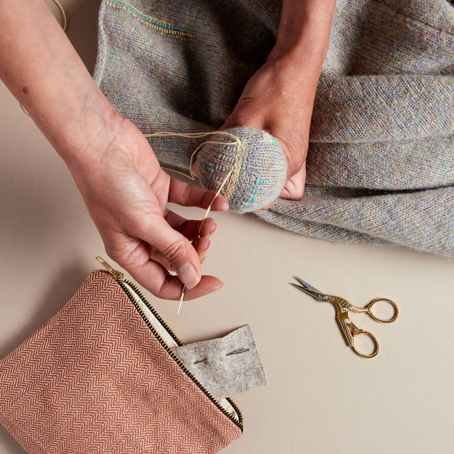Gift Darning Kit with Mushroom Needles and Merino Wool – ROVE Knitwear