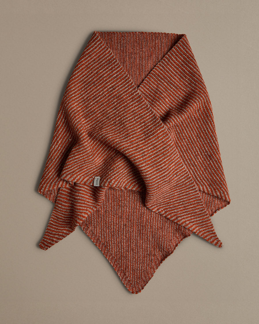 Triangle Scarf | Red Stripe