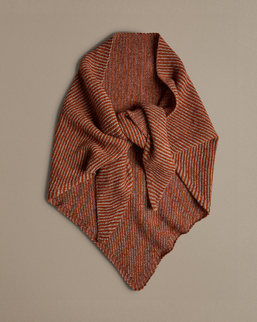 Triangle Scarf | Red Stripe