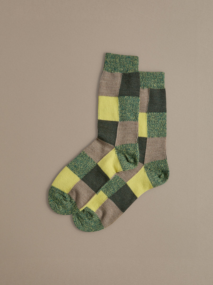 Fine Merino Wool Socks | Citrus Green