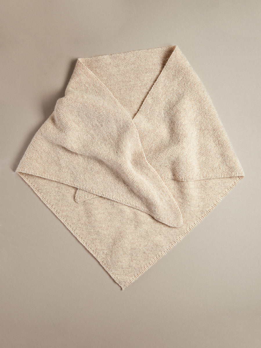 Triangle Scarf | Natural Marl