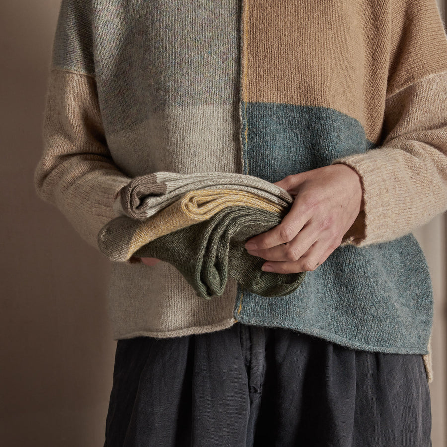 Fine Merino Wool Socks | Moss Green