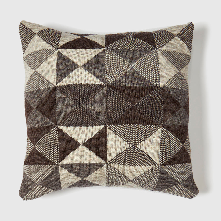 Patchwork Cushion | Un dyed Natural Grey Shades