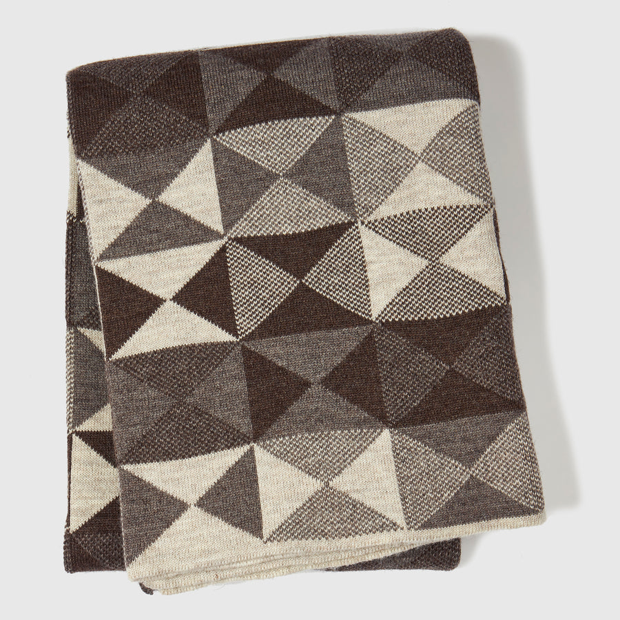 Patchwork Blanket | Un dyed Natural Grey